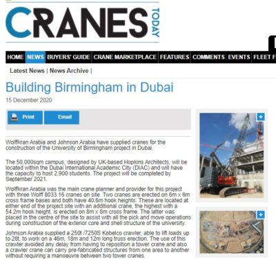 Building Birmingham in Dubai