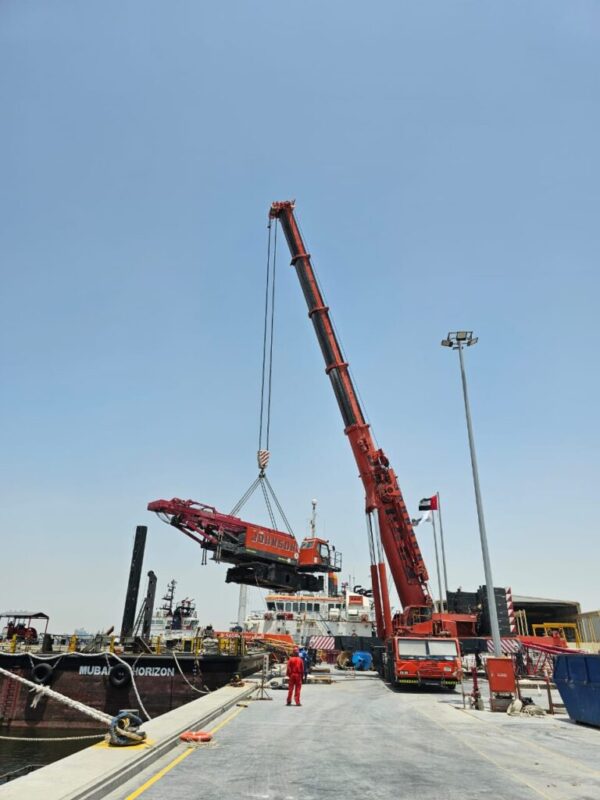 Ajman Marina Boat Lift. Location Dubai. Scope of Work - Lifting Tugboat From Dry Dock To Ship.