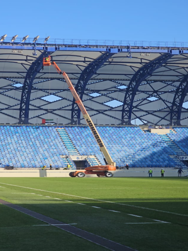 Al Nasr Sports Stadium. Location - Dubai. Scope of Work - Maintenance of Shading (Awnings) (2)