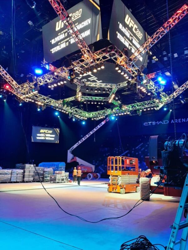 UFC Arena. Location - Abu Dhabi. Maintenance of Stage and Stadium (2)